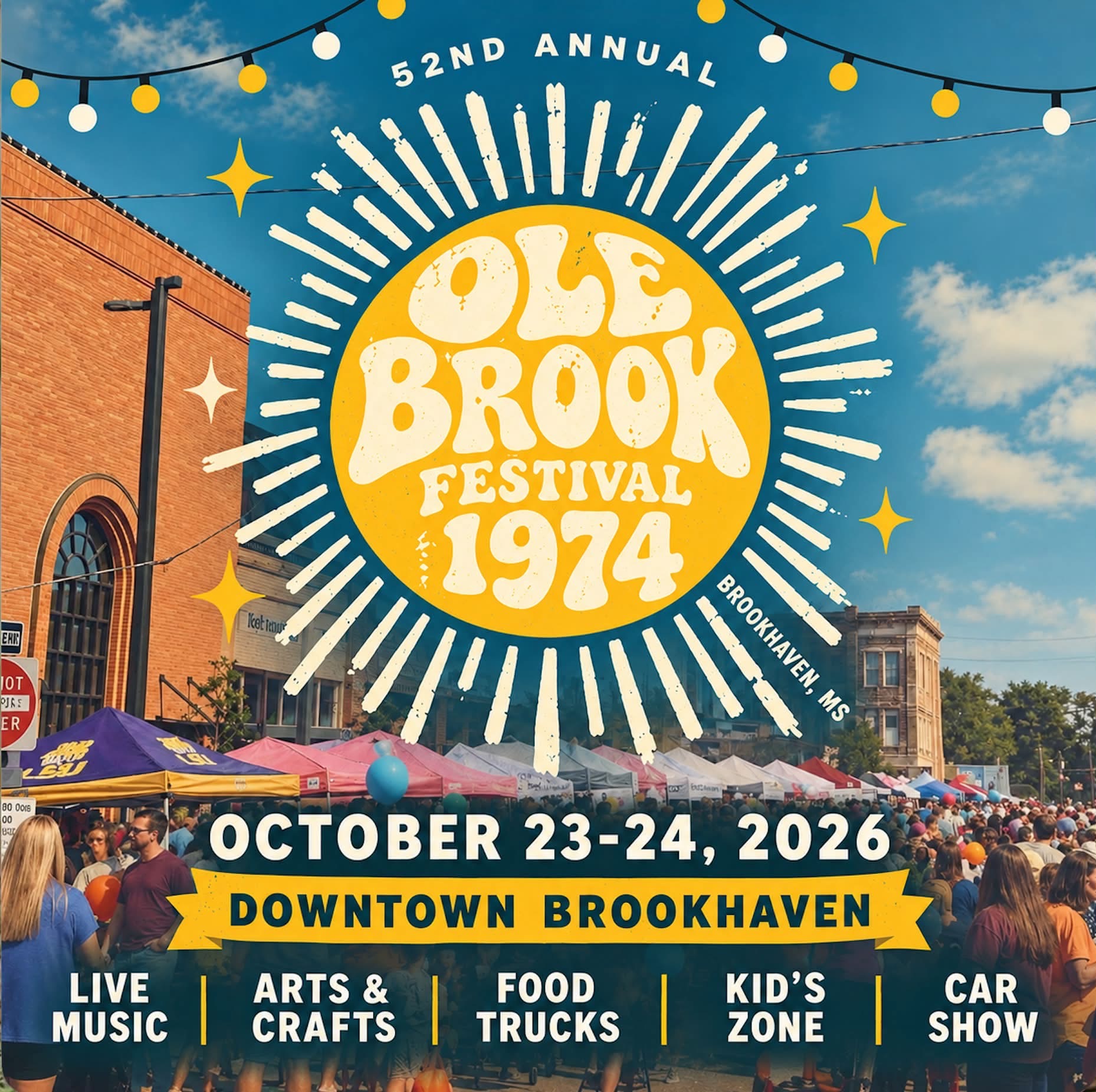 Flyer for 52nd Annual Ole Brook Festival