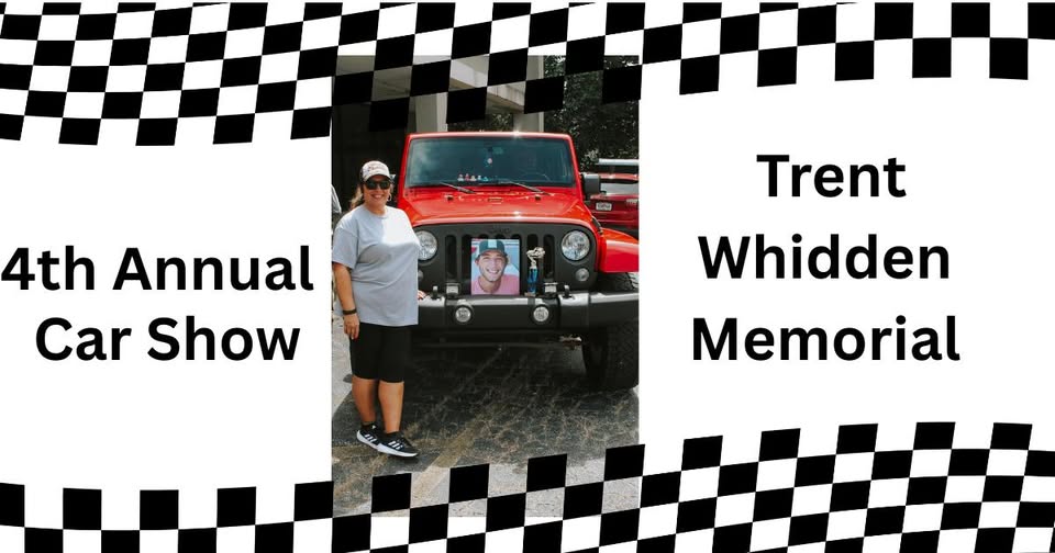 Flyer for 4th Annual Trent Whidden Memorial Car Show