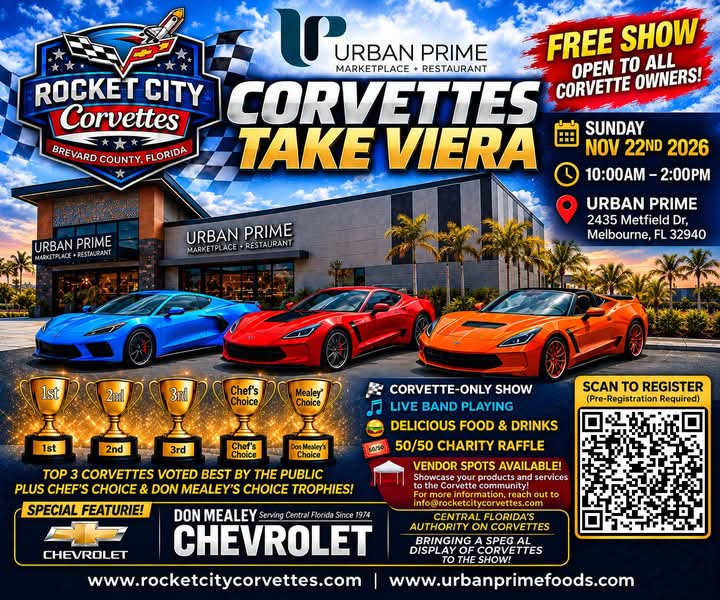 Flyer for Corvettes Take Viera