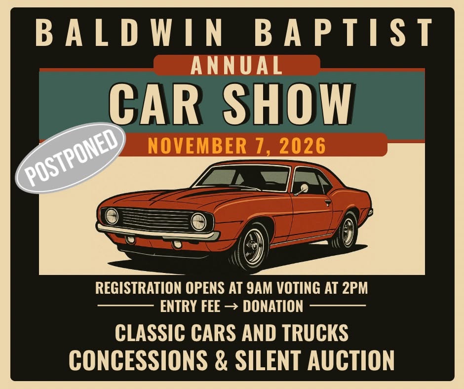 Flyer for Car show