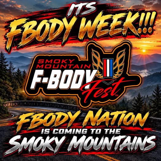 Flyer for Smoky Mountain F-Body Fest 2026