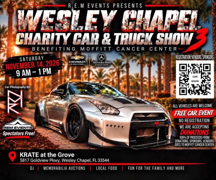 Flyer for Cars & Caffeine @ Wellen Park