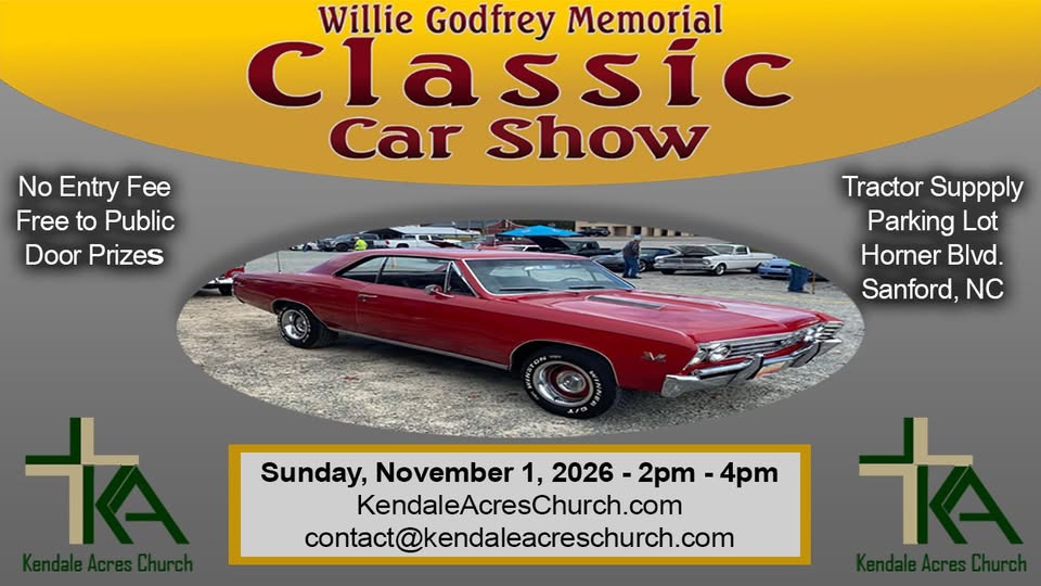 Flyer for Annual Car Show