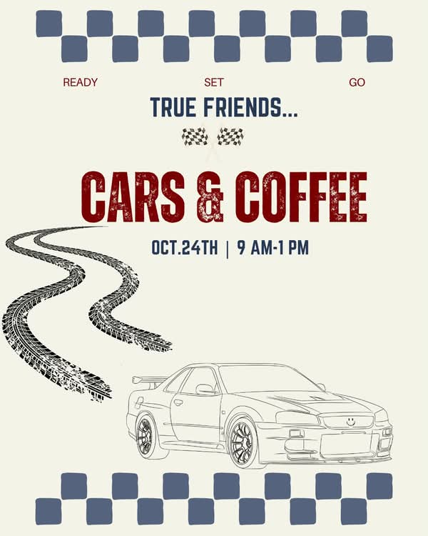 Flyer for True Coffee Apopka Cars & Coffee
