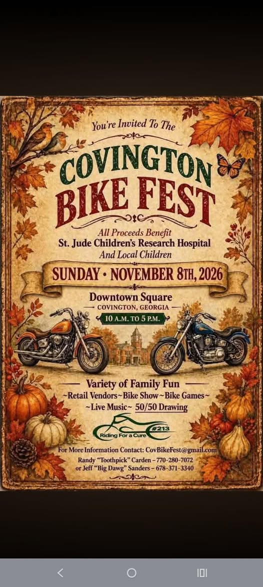 Flyer for Covington Bike Fest