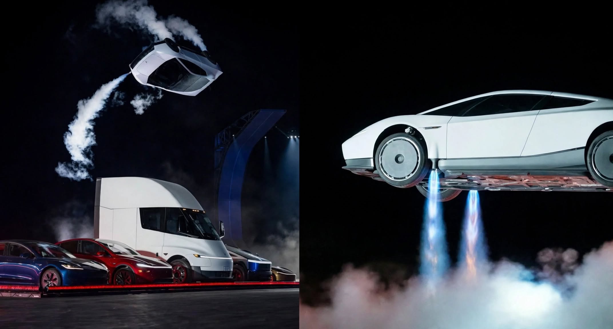 Flying Tesla Cars? The Truth Behind the SpaceX-Powered Roadster