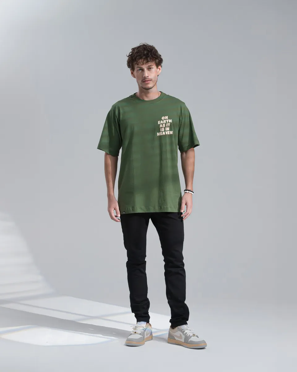 Camiseta Cristã Unissex Heaven On Earth - Oversized — imagem 2