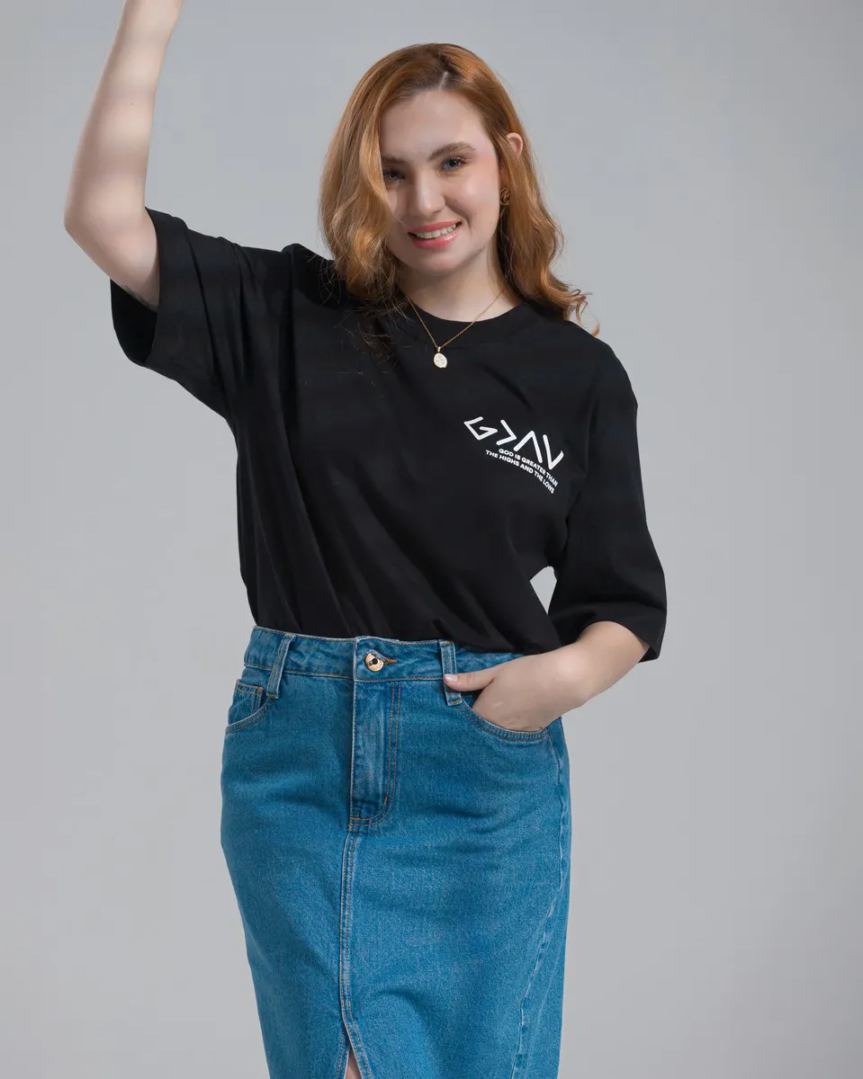 Camiseta Cristã Unissex Highs And Lows - Oversized — imagem 2