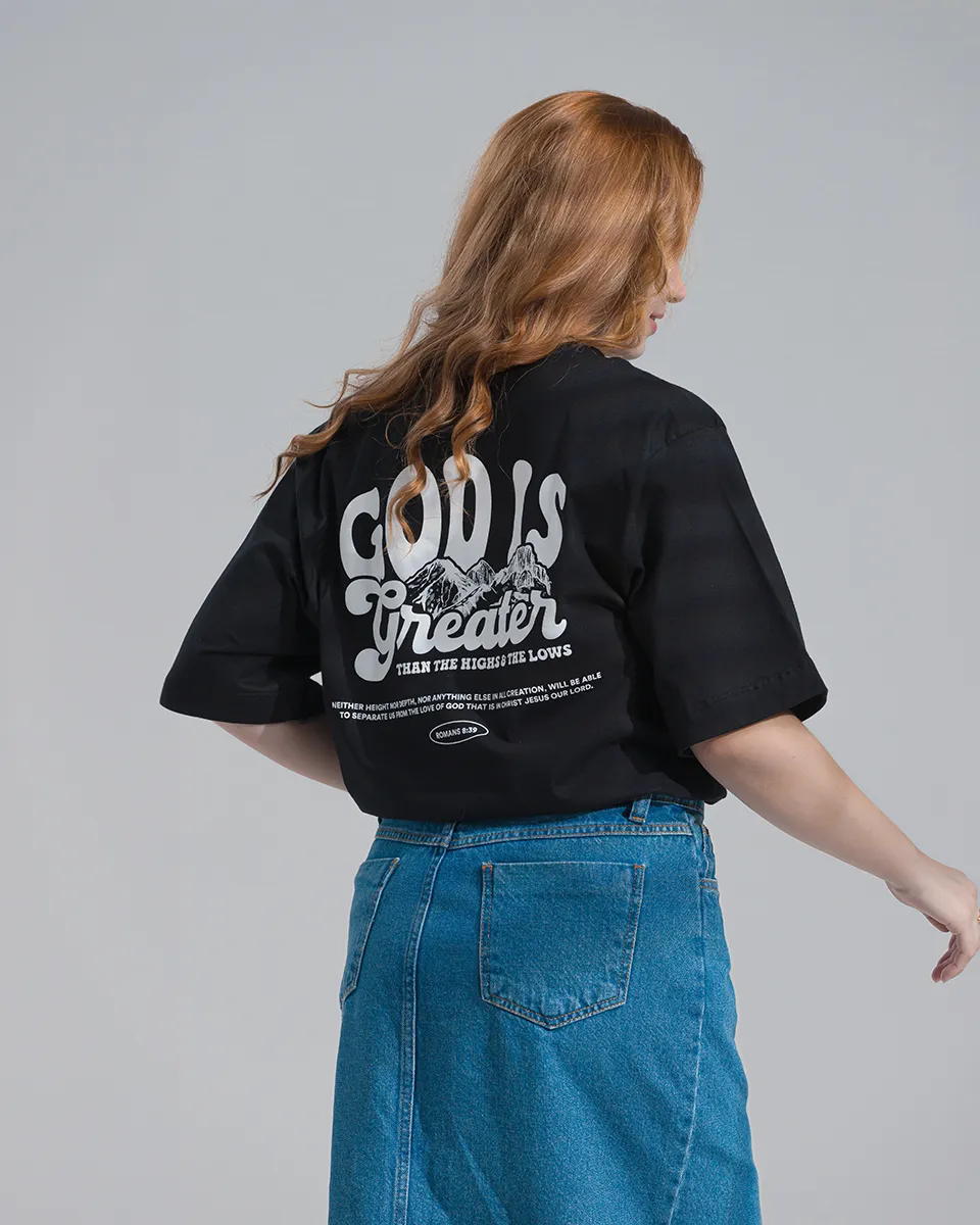 Camiseta Cristã Unissex Highs And Lows - Oversized