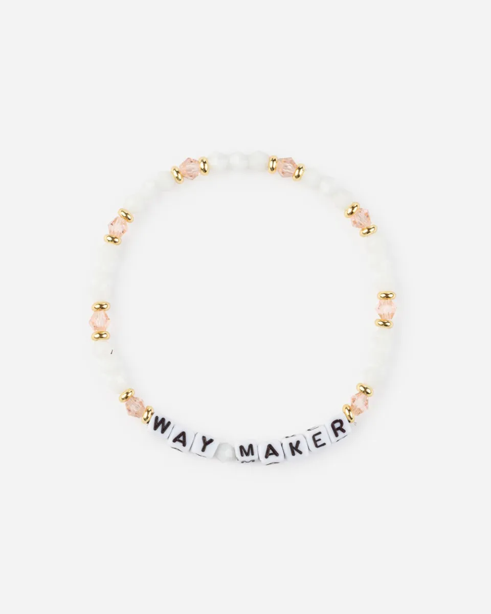 Pulseira Cristã de Letras - Way Maker