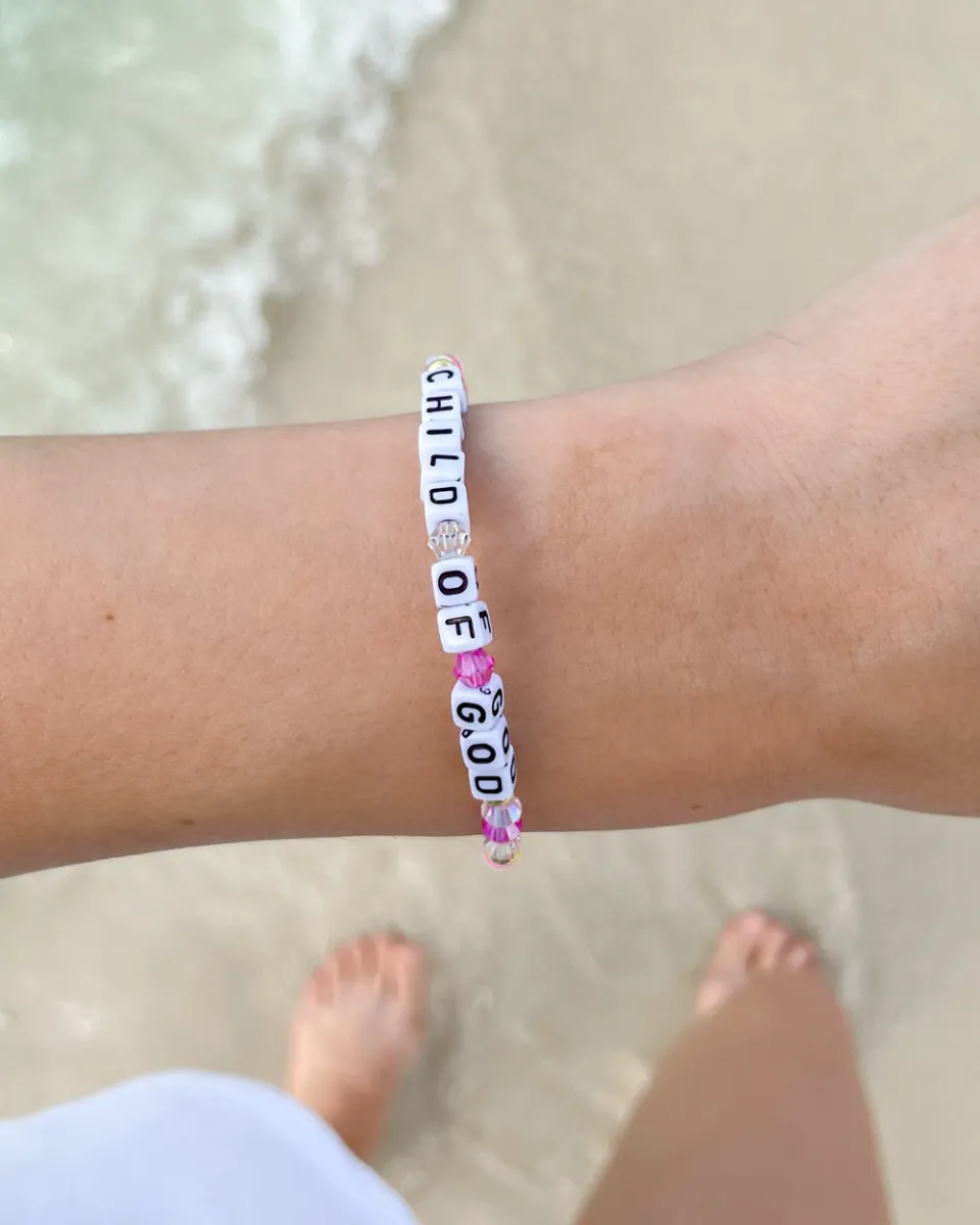 Pulseira Cristã de Letras - Child Of God — imagem 4
