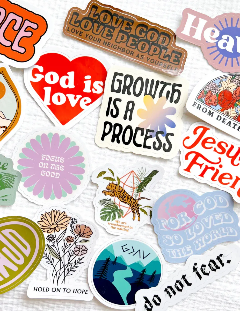 Pack com 4 Stickers Cristãos Misteriosos — imagem 2