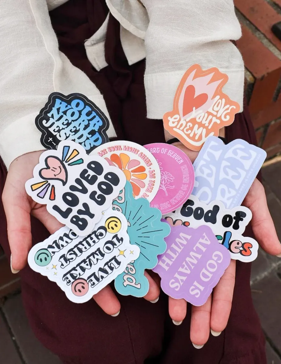 Pack com 4 Stickers Cristãos Misteriosos — imagem 3