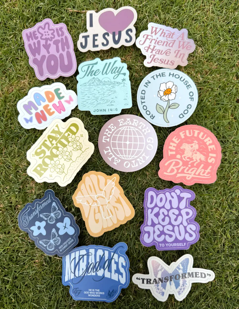 Pack com 10 Stickers Cristãos Misteriosos