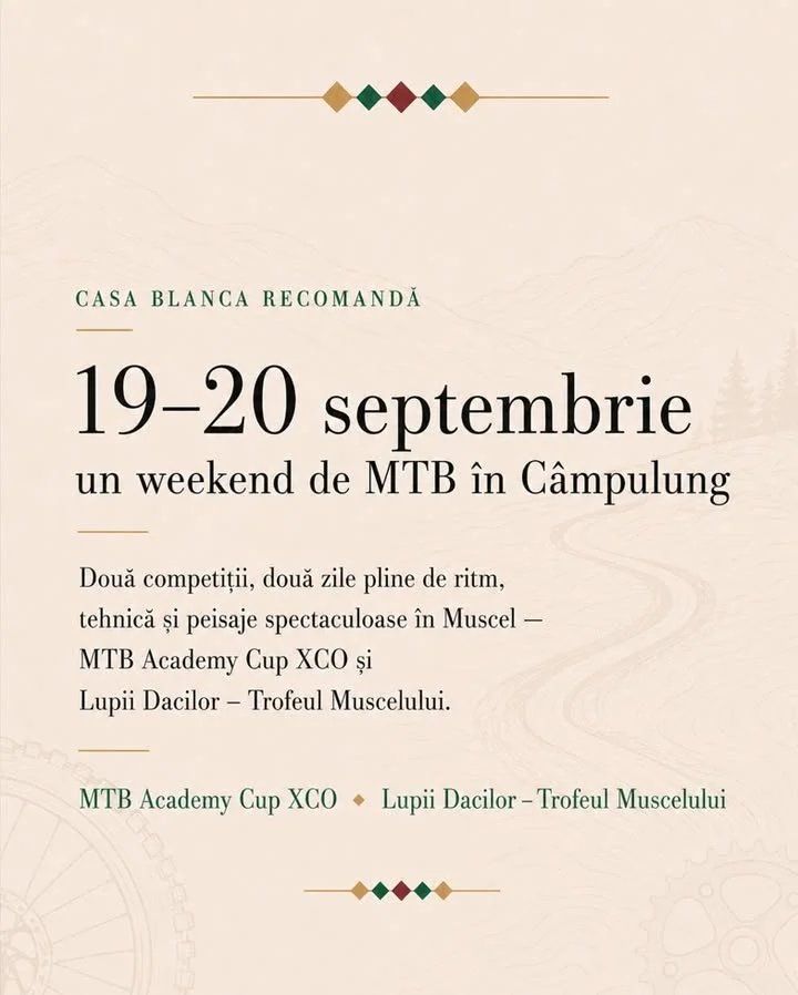 19–20 septembrie: două competiții de MTB aduc un weekend întreg de ciclism la Câmpulung Muscel.