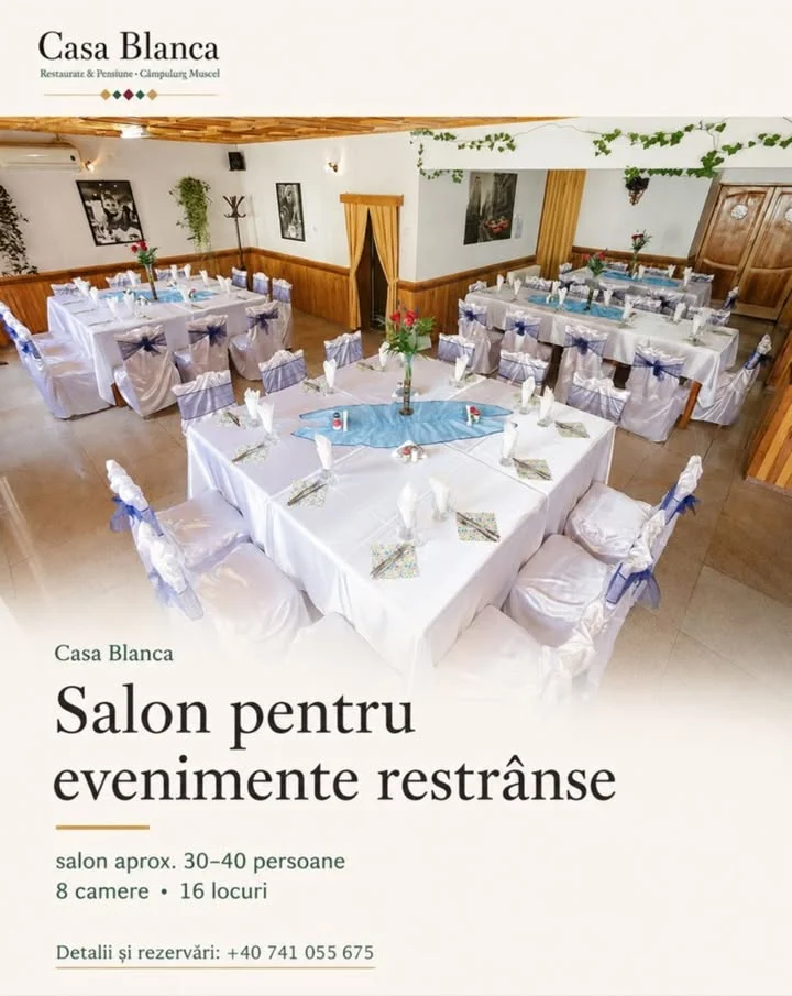 Restaurant și cazare pentru evenimente restrânse