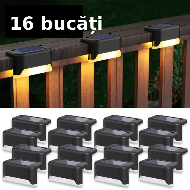 Set 16 Lampi Solare LED - Iluminare Smart Gard & Cărări - Transport rapid ✅