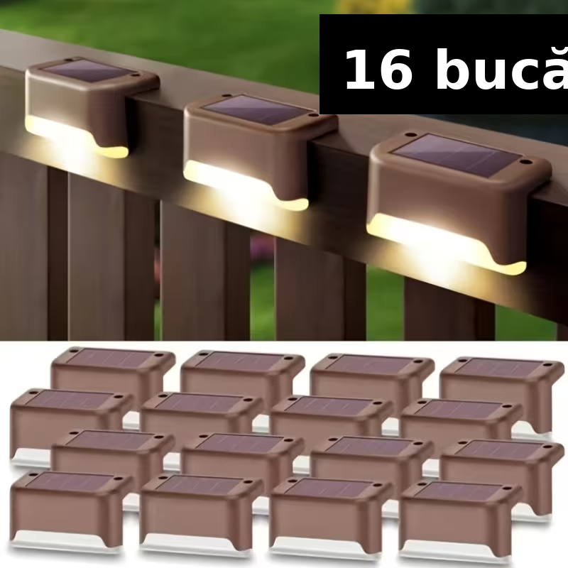 Set 16 Lampi Solare LED - Iluminare Smart Gard & Cărări - Transport rapid ✅