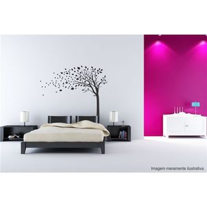 Adesivo Decorativo - Árvore 001 - Tamanho: 134x100 cm - Branco