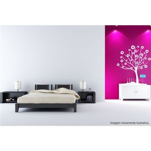 Adesivo Decorativo - Árvore 007 - Tamanho: 100x113 cm - Branco Adesivo Decorativo - Árvore 007 - Tamanho: 100x113 cm - Branco