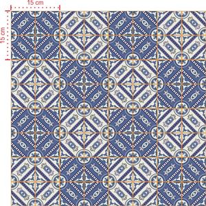 Adesivo Decorativo - Azulejo 009 (Kit) - Tamanho: 15x15 cm - 16 unidades