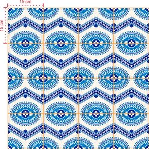 Adesivo Decorativo - Azulejo 015 (Kit) - Tamanho: 15x15 cm - 16 unidades
