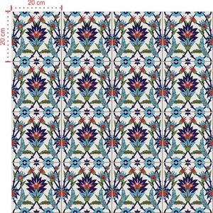 Adesivo Decorativo - Azulejo 019 (Kit) - Tamanho: 15x15 cm - 16 unidades