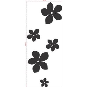 Adesivo Decorativo - Floral 010 - Tamanho: 146x60 cm - Branco