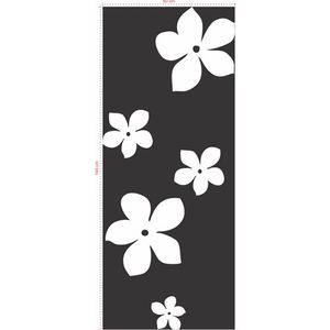 Adesivo Decorativo - Floral 010 - Tamanho: 146x60 cm - Branco