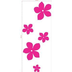 Adesivo Decorativo - Floral 010 - Tamanho: 146x60 cm - Rosa