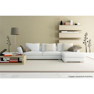 Adesivo Decorativo - Floral 011 - Tamanho: 60x93 cm - Branco