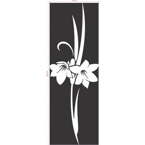 Adesivo Decorativo - Floral 040 - Tamanho: 52x150 cm - Branco