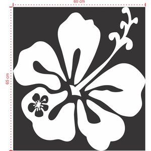 Adesivo Decorativo - Floral 041 - Tamanho: 60x65 cm - Rosa