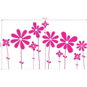 Adesivo Decorativo - Floral 049 - Tamanho: 104x60 cm - Branco