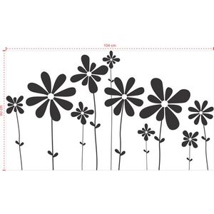 Adesivo Decorativo - Floral 049 - Tamanho: 104x60 cm - Rosa