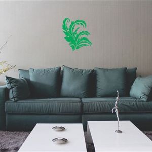 Adesivo Decorativo - Floral 050 - Tamanho: 60x65 cm - Verde