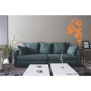 Adesivo Decorativo - Floral 056 - Tamanho: 60x108 cm - Branco