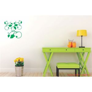 Adesivo Decorativo - Floral 066 - Tamanho: 60x61 cm - Verde