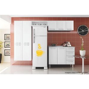 Adesivo Decorativo - Geladeira 012 - Tamanho: 40x60 cm - Branco