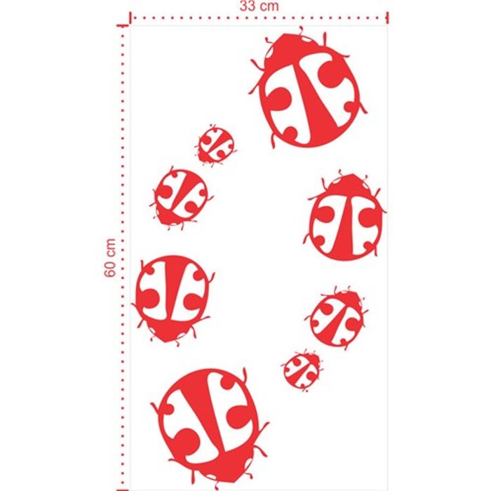 Adesivo Decorativo - Geladeira 013 - Tamanho: 33x60 cm - Vermelho