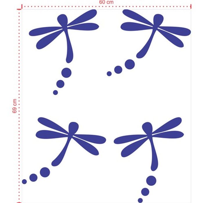 Adesivo Decorativo - Infantil 001 - Tamanho: 60x69 cm - Azul