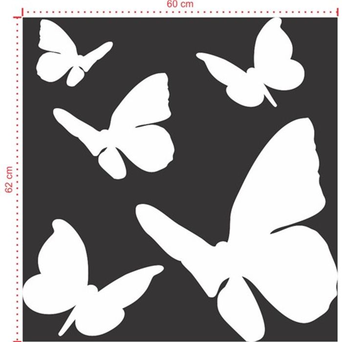 Adesivo Decorativo - Infantil 005 - Tamanho: 60x62 cm - Branco