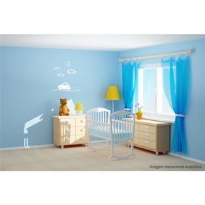 Adesivo Decorativo - Infantil 012 - Tamanho: 60x66 cm - Preto