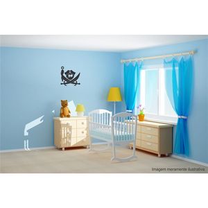 Adesivo Decorativo - Infantil 016 - Tamanho: 61x60 cm - Branco