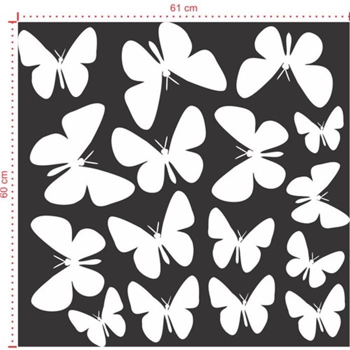 Adesivo Decorativo - Infantil 020 - Tamanho: 61x60 cm - Branco