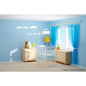 Adesivo Decorativo - Infantil 029 - Tamanho: 60x60 cm - Preto