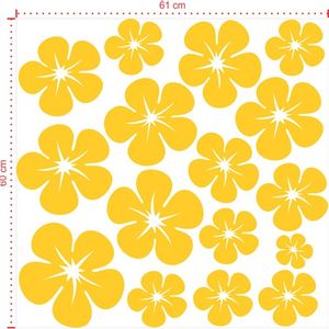 Adesivo Decorativo - Infantil 030 - Tamanho: 61x60 cm - Amarelo