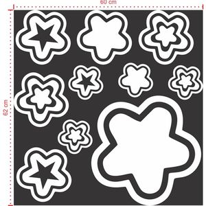 Adesivo Decorativo - Infantil 032 - Tamanho: 60x62 cm - Branco