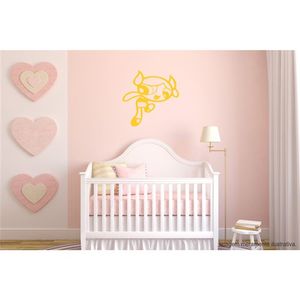 Adesivo Decorativo - Infantil 035 - Tamanho: 60x60 cm - Preto