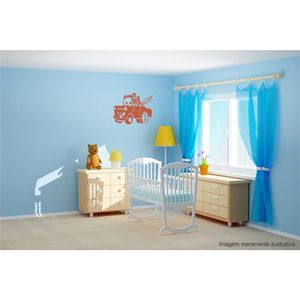 Adesivo Decorativo - Infantil 038 - Tamanho: 77x60 cm - Marrom